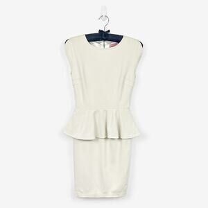 ted baker white peplum dress Ruffle Peplum Dress - Women - Ready-to-Wear